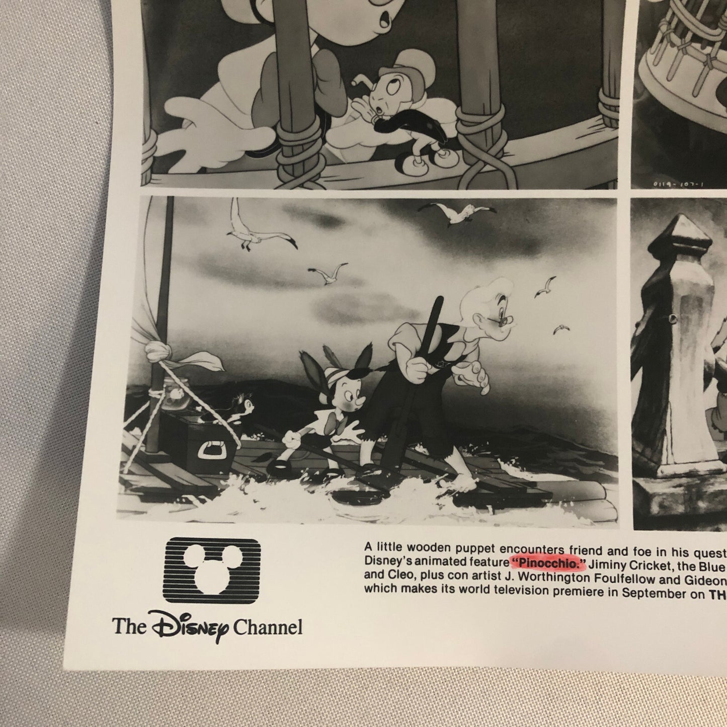 Disney Pinocchio Disney Channel Press Photo Photograph Print
