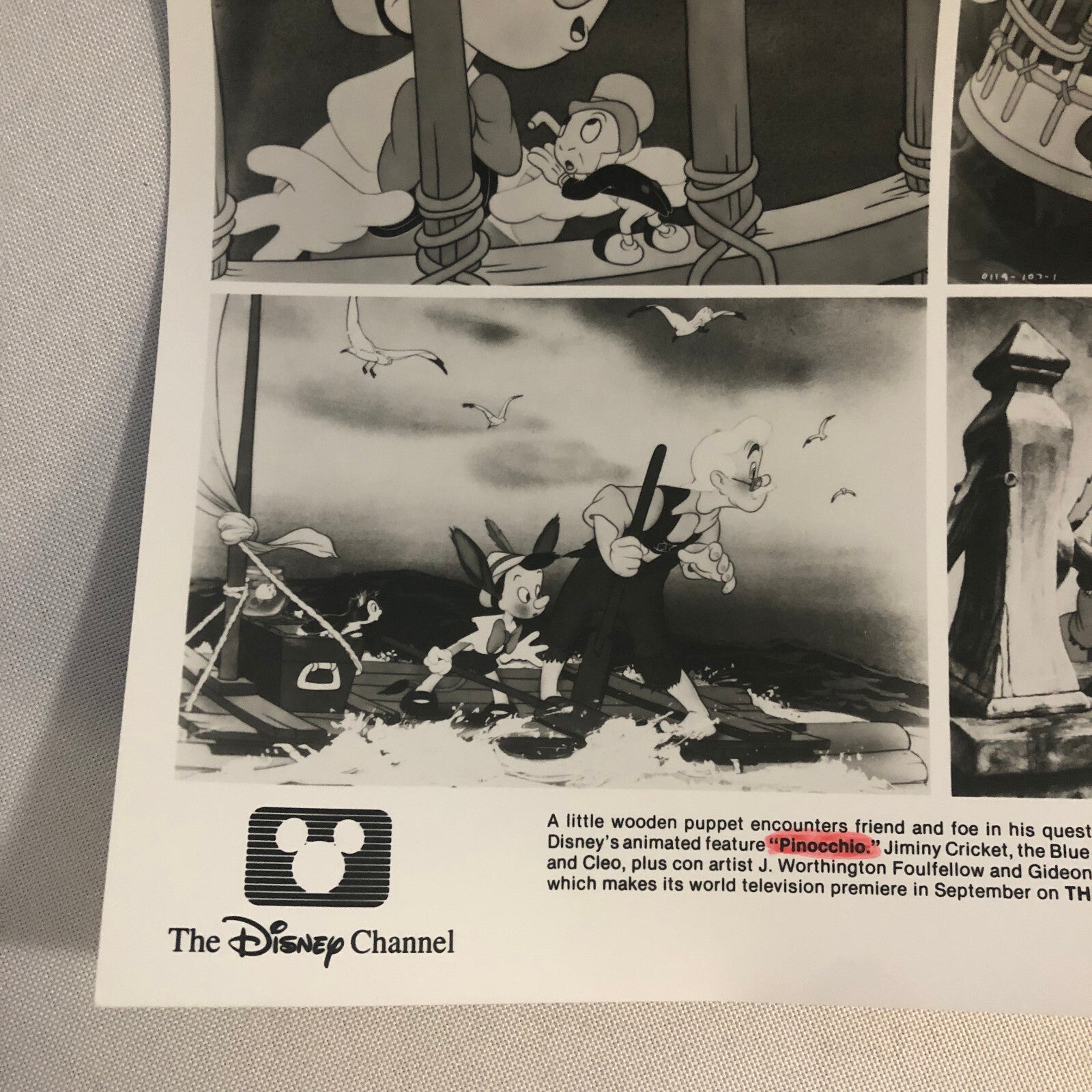 Disney Pinocchio Disney Channel Press Photo Photograph Print