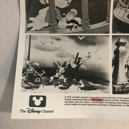 Disney Pinocchio Disney Channel Press Photo Photograph Print