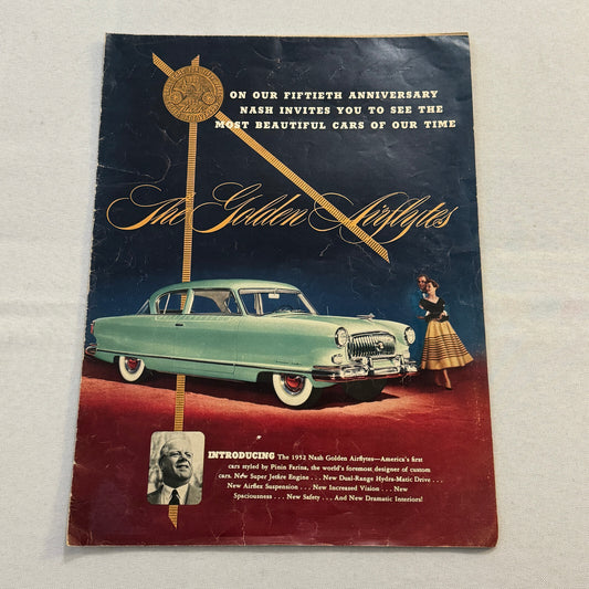 1952 Nash Car Sales Brochure Catalog Nash Ambassador Rambler Statesman