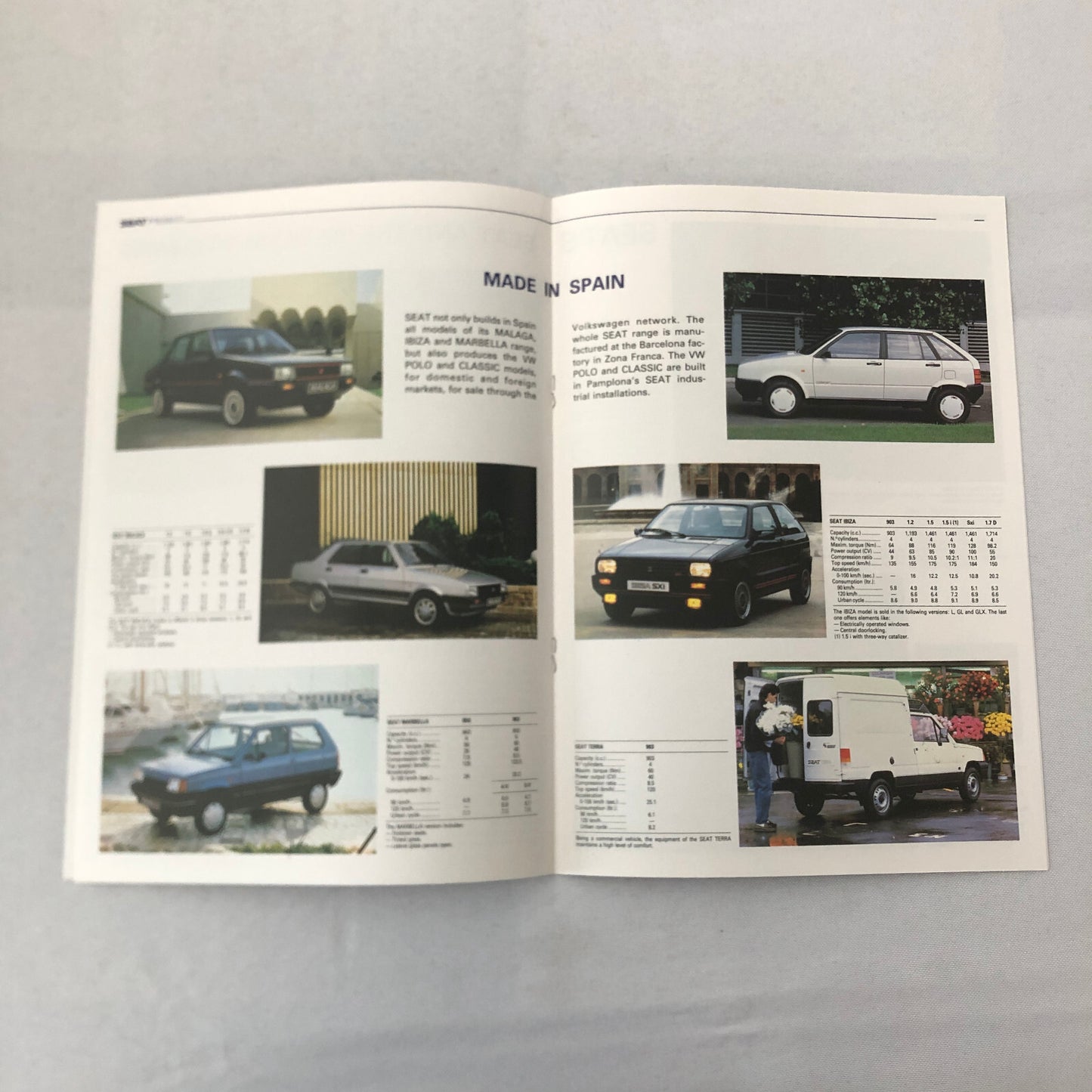 1988 SEAT Car Press KIt Marbella Ibiza Disco Malaga Premier Commercial Truck