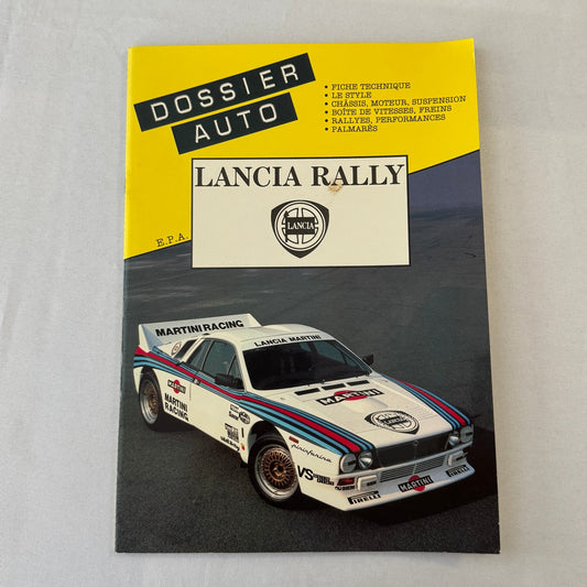Lancia Rally 037 Rallye Racing Book Dossier Auto Motorsport FRENCH Text