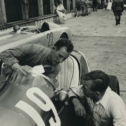 Vintage Stirling Moss Racing Driver Photo Photograph - 1953 ? 