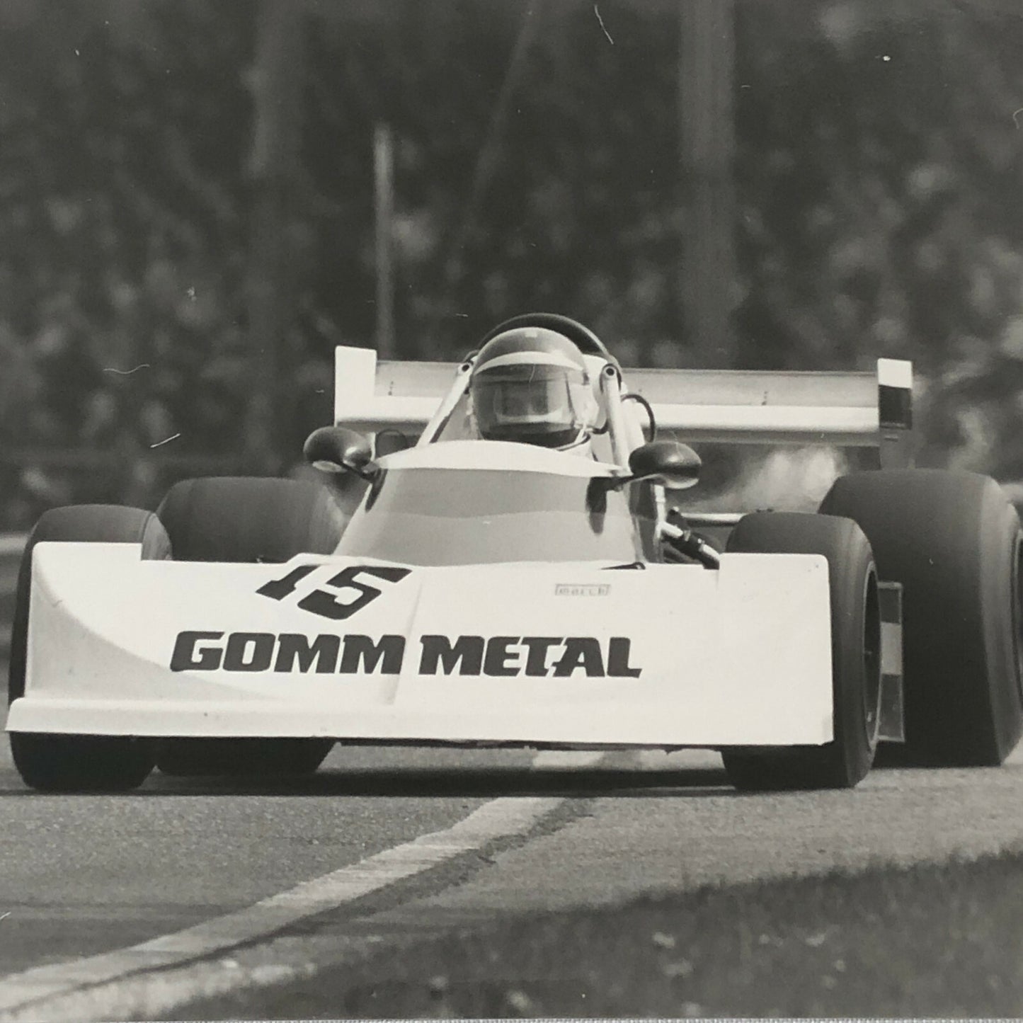 Vintage 1976 Formula 2 F2 Thruxton Grand Prix Racing Photo Photograph March 