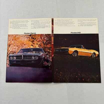 Pontiac Firebird Car Sales Brochure Catalog 400 HO 326 Sprint Advertising