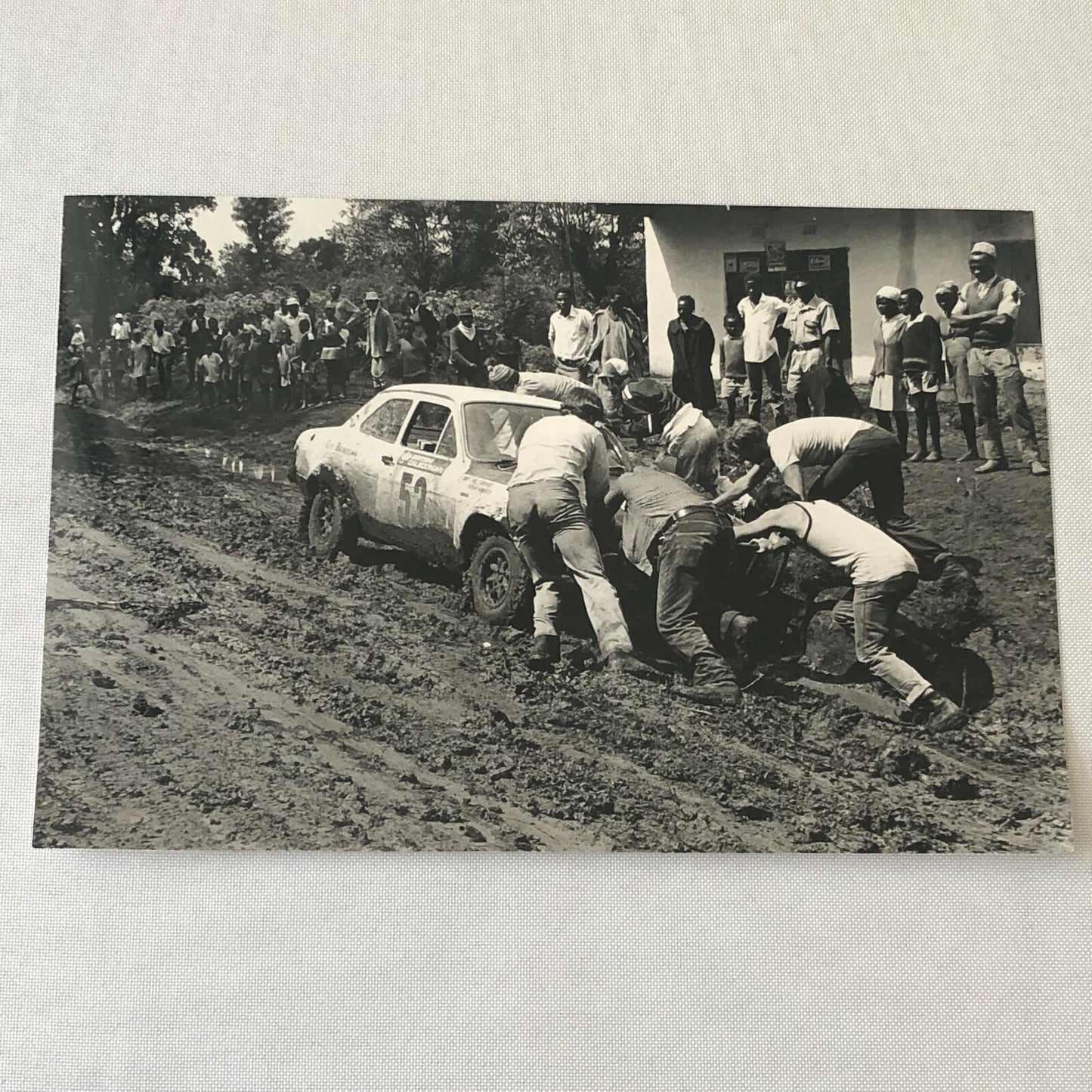 Vintage Rally Racing Photo Photograph 1974 East African Safari Car  