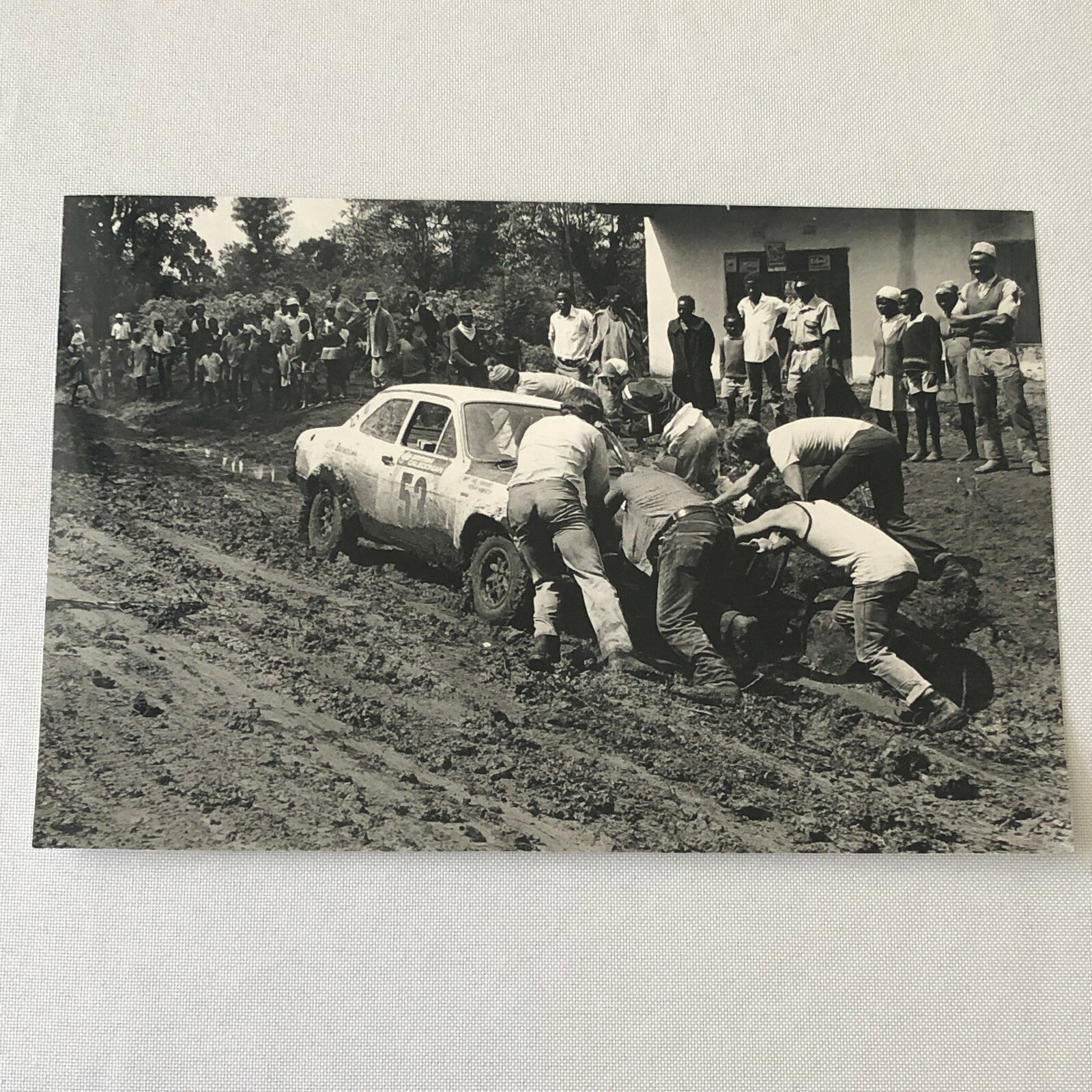Vintage Rally Racing Photo Photograph 1974 East African Safari Car  