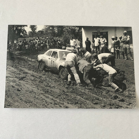 Vintage Rally Racing Photo Photograph 1974 East African Safari Car  