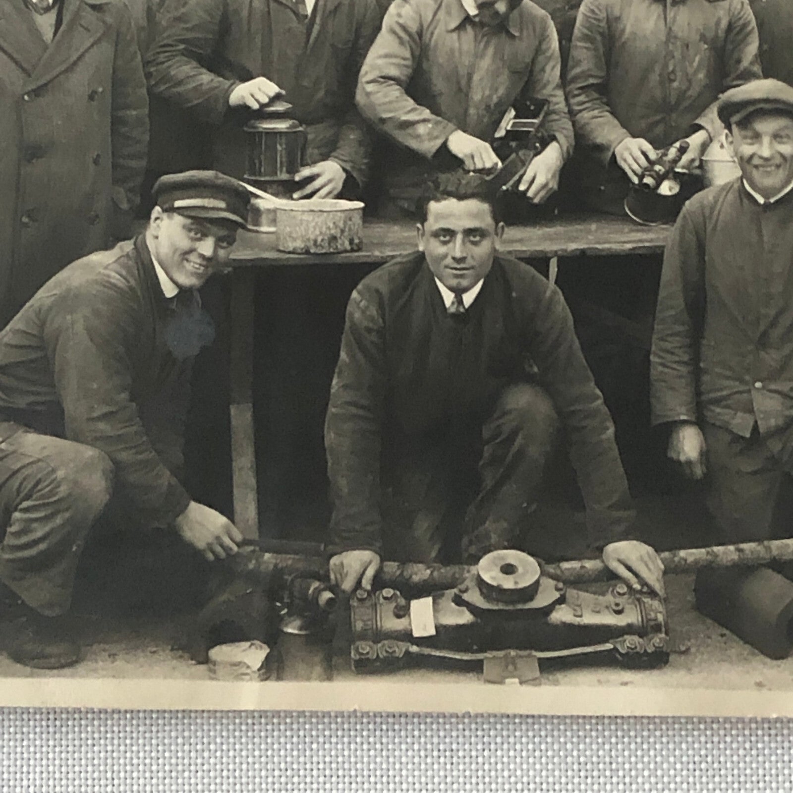 Vintage Photo Photograph Factory Workers Men German Germany 