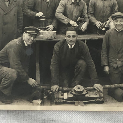 Vintage Photo Photograph Factory Workers Men German Germany 