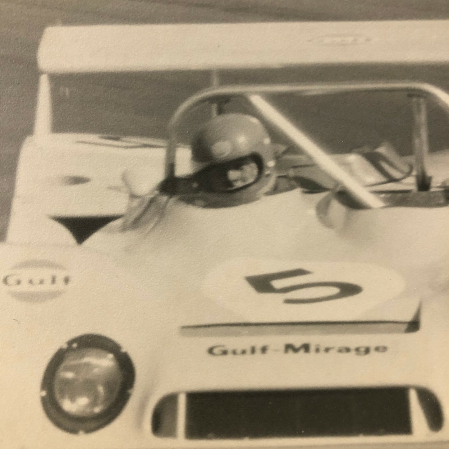 Vintage Car Racing Photo Photograph Print Gulf Mirage Car