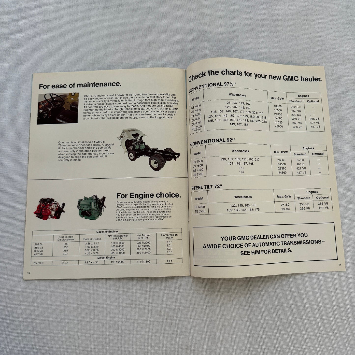 GMC Medium Duty Truck Sales Brochure Catalog 5000 6000 6500 7500 Series Models
