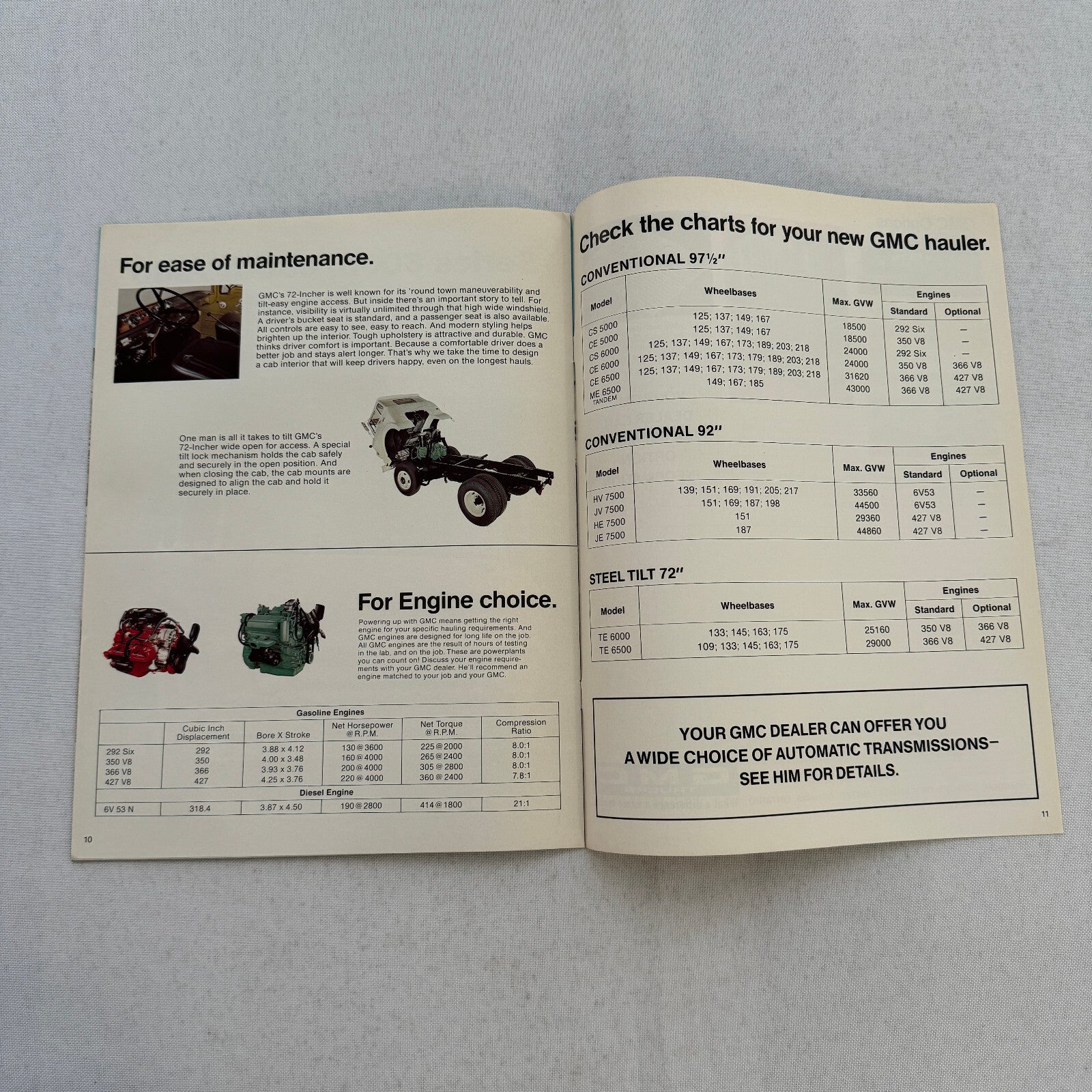 GMC Medium Duty Truck Sales Brochure Catalog 5000 6000 6500 7500 Series Models