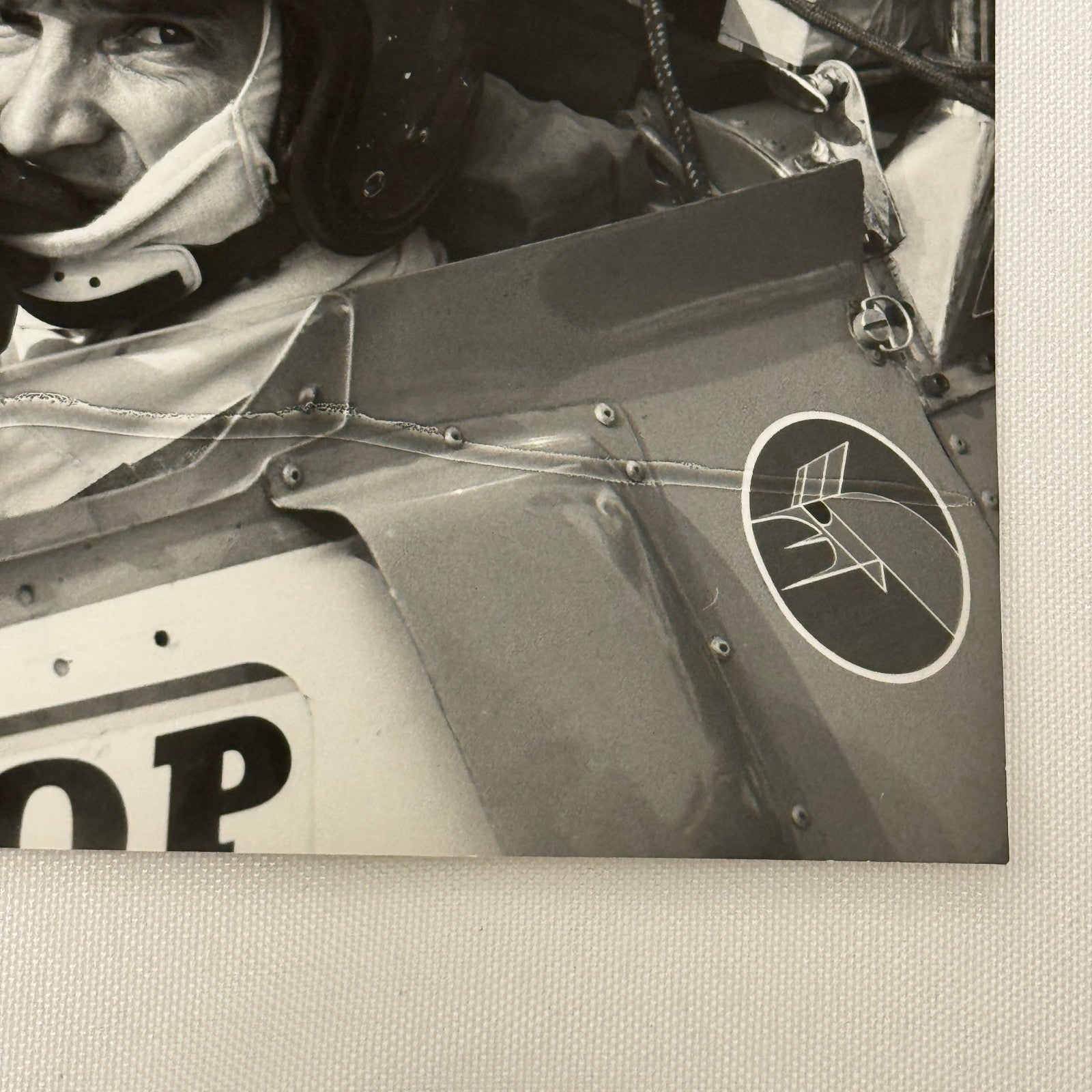 Vintage Racing Photo JP Beltoise 1969 German Grand Prix Motorsport Photograph
