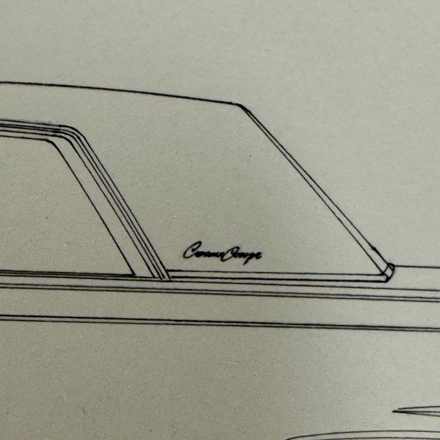 1965 Imperial Crown Coupe Car Illustration Art Drawing Hand Drawn Robert Preis