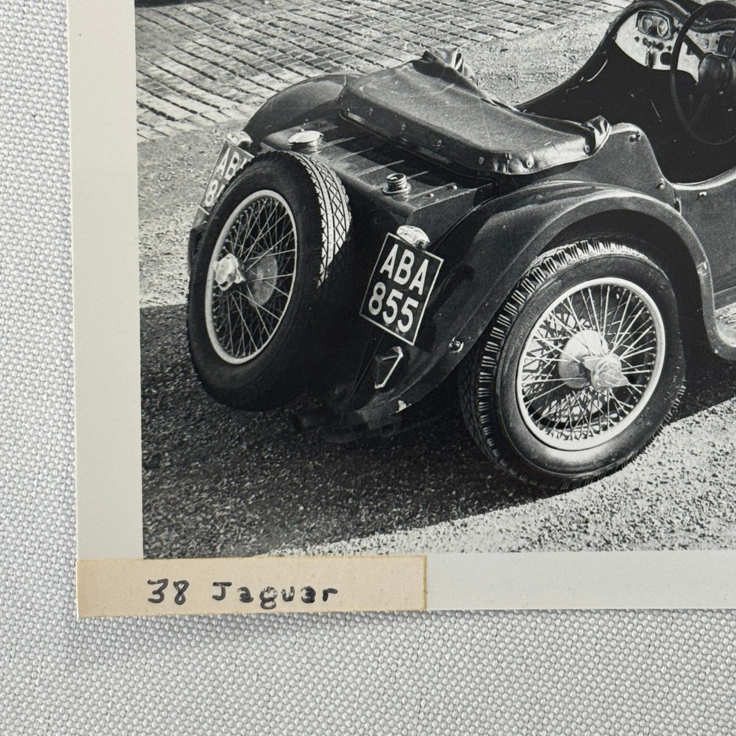 1938 Jaguar SS100 Car Photo Automobile Photograph Vintage Jaguar SS 100 Lot 2x
