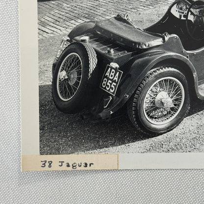 1938 Jaguar SS100 Car Photo Automobile Photograph Vintage Jaguar SS 100 Lot 2x