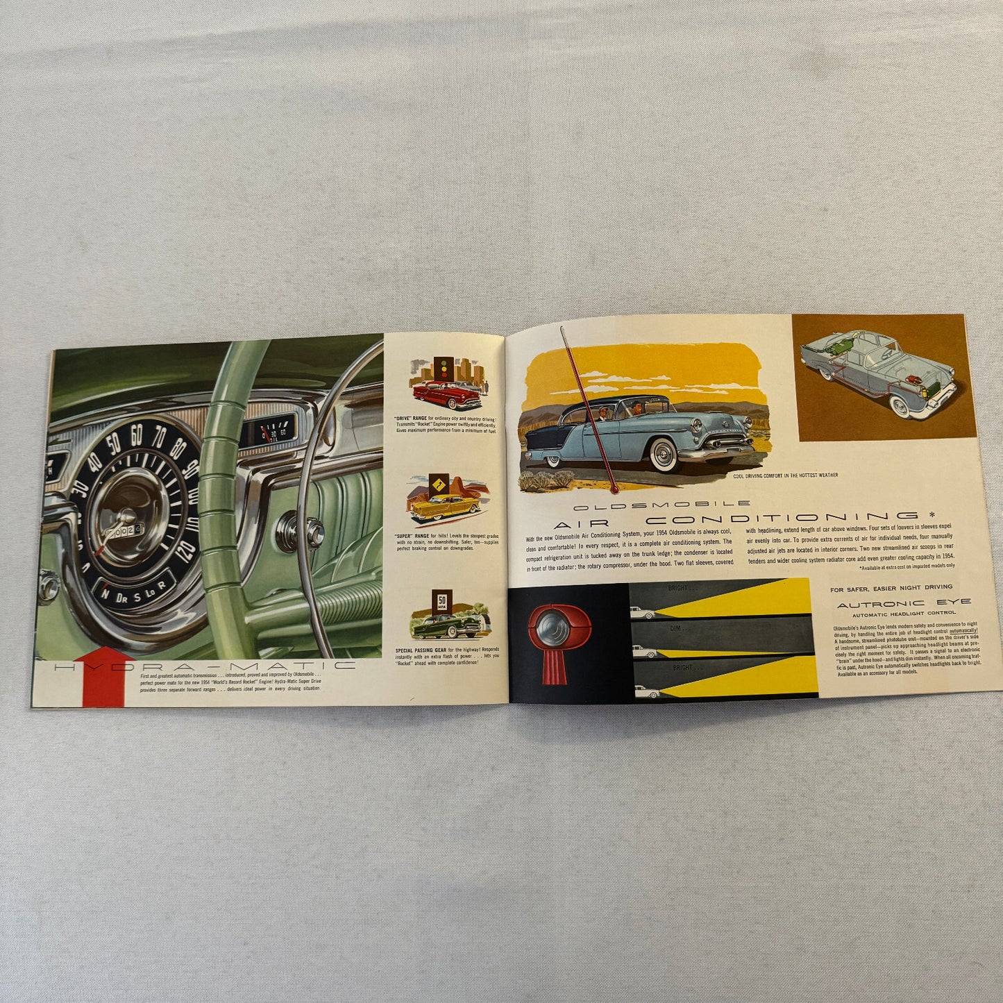 1954 Oldsmobile Sales Brochure Catalog Super 88 Ninety Eight Starfire 88