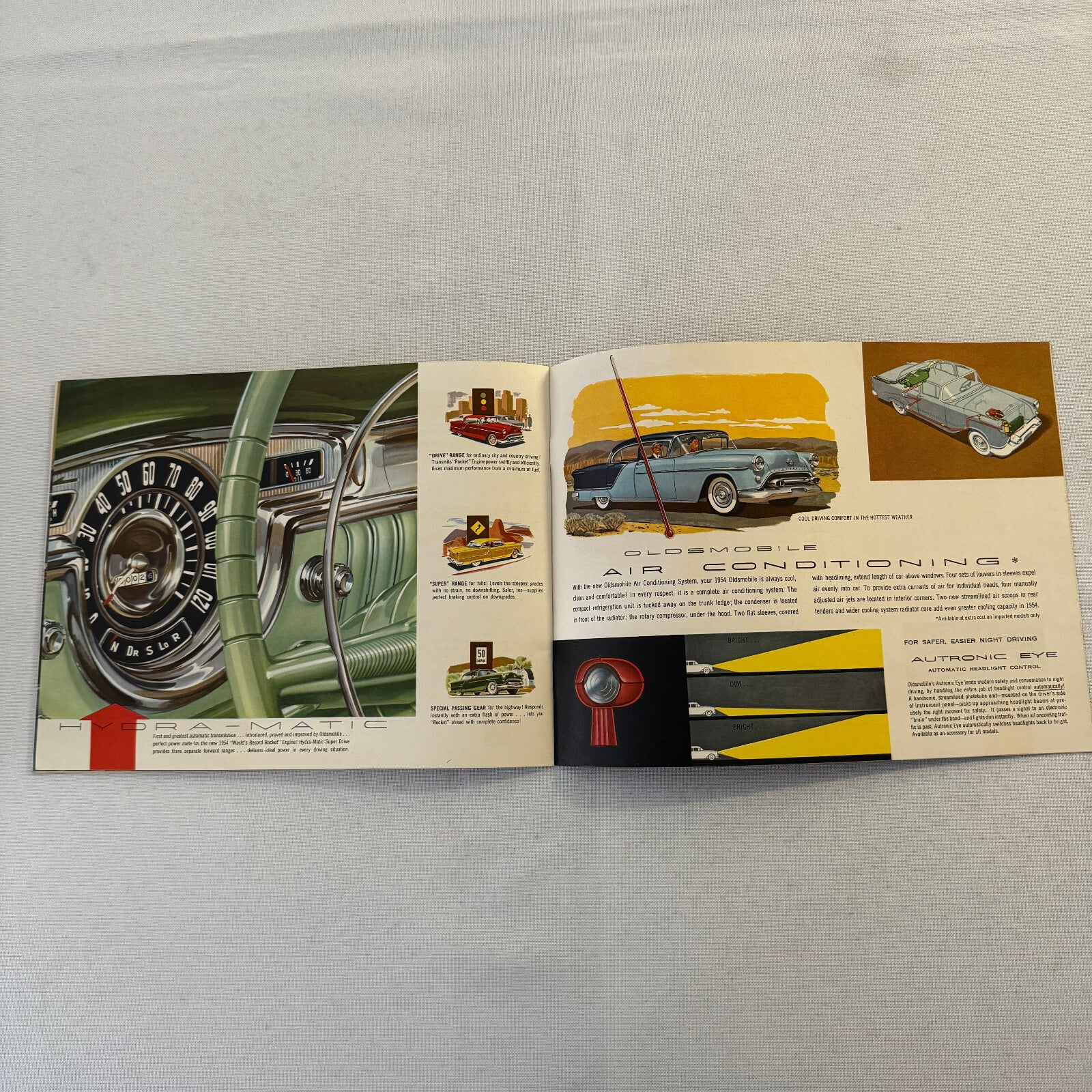 1954 Oldsmobile Sales Brochure Catalog Super 88 Ninety Eight Starfire 88