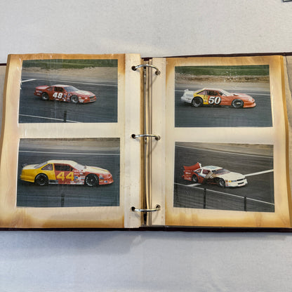 1990 Stock Car Racing Scrapbook Stockcar NASCAR Vintage Over 100 Photographs