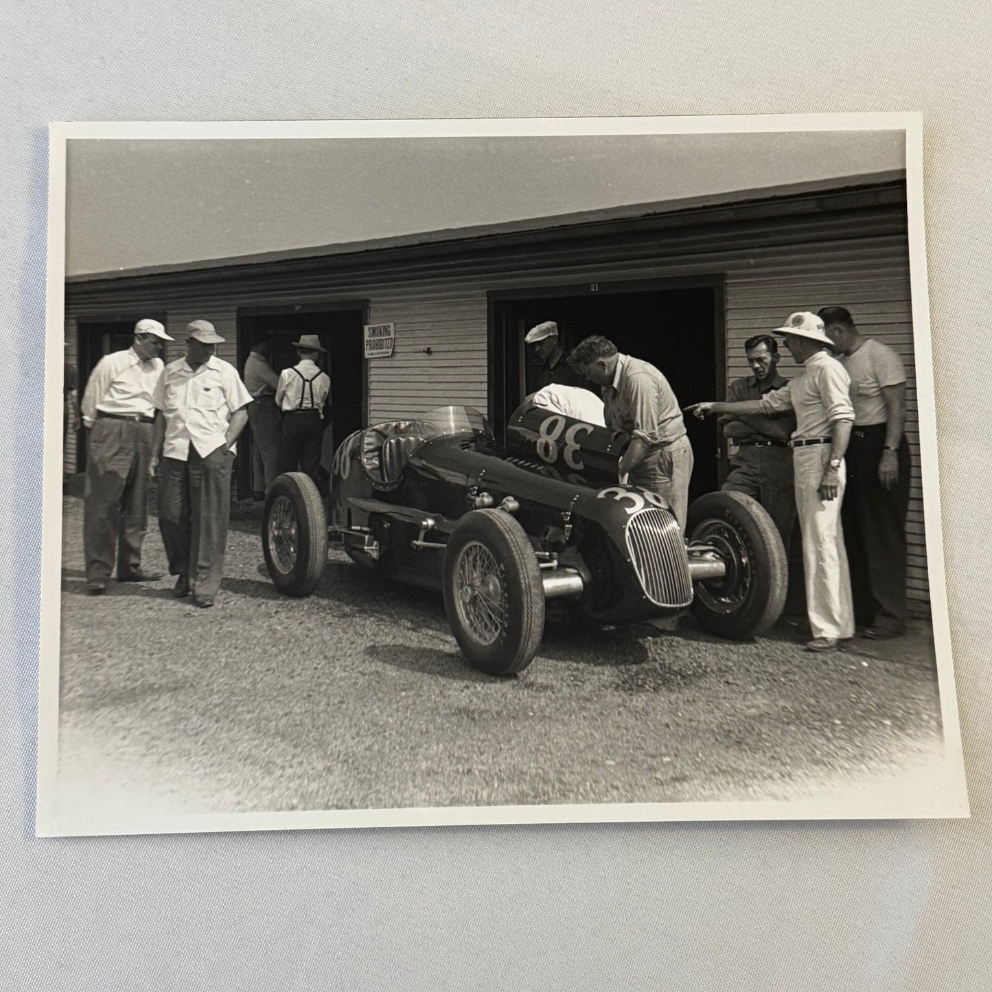Vintage Racing Photo Photograph Unidentified Car MODERN PRINT