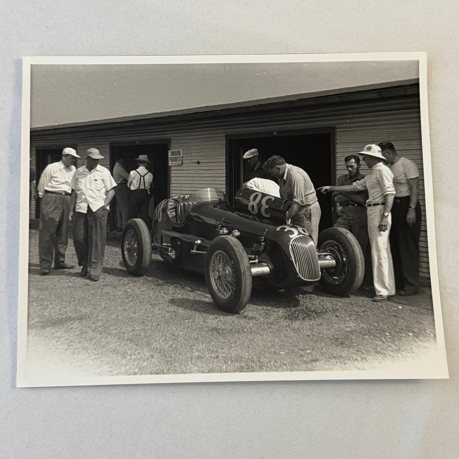 Vintage Racing Photo Photograph Unidentified Car MODERN PRINT
