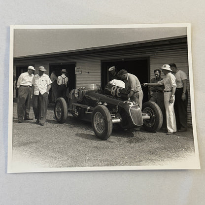 Vintage Racing Photo Photograph Unidentified Car MODERN PRINT