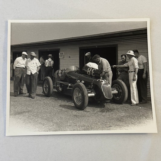 Vintage Racing Photo Photograph Unidentified Car MODERN PRINT