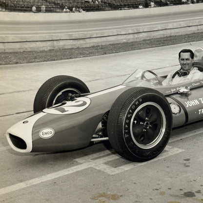 Vintage Racing Photo Photograph Jack Brabham 1964 Indianapolis Motor Speedway