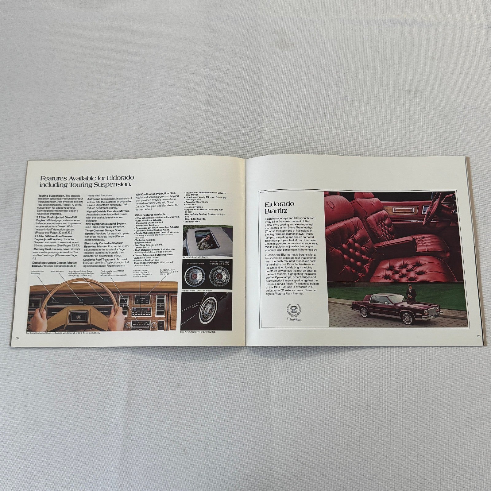 1981 Cadillac Car Sales Brochure Catalog Coupe DeVille Eldorado Seville Brougham