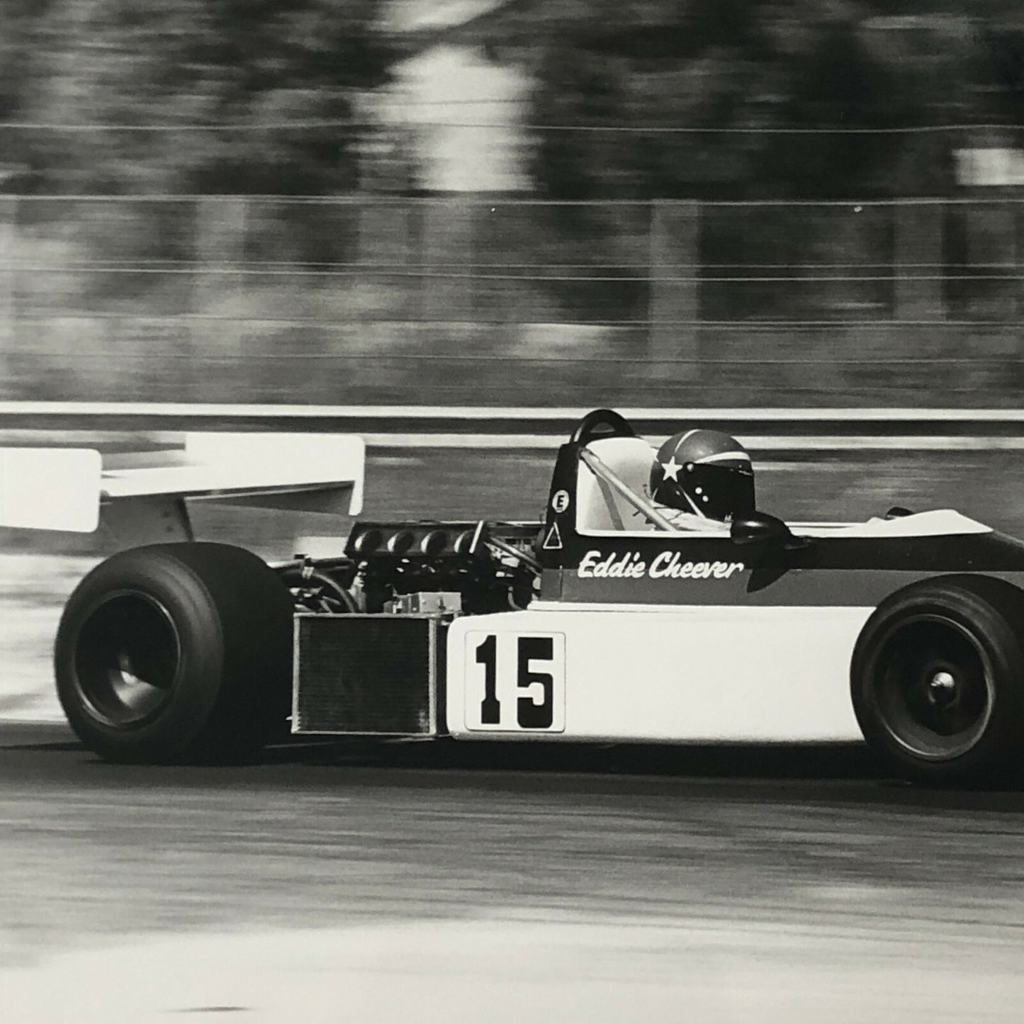 Vintage 1976 Formula 2 F2 Pergusa Grand Prix Racing Photo Photograph Cheever