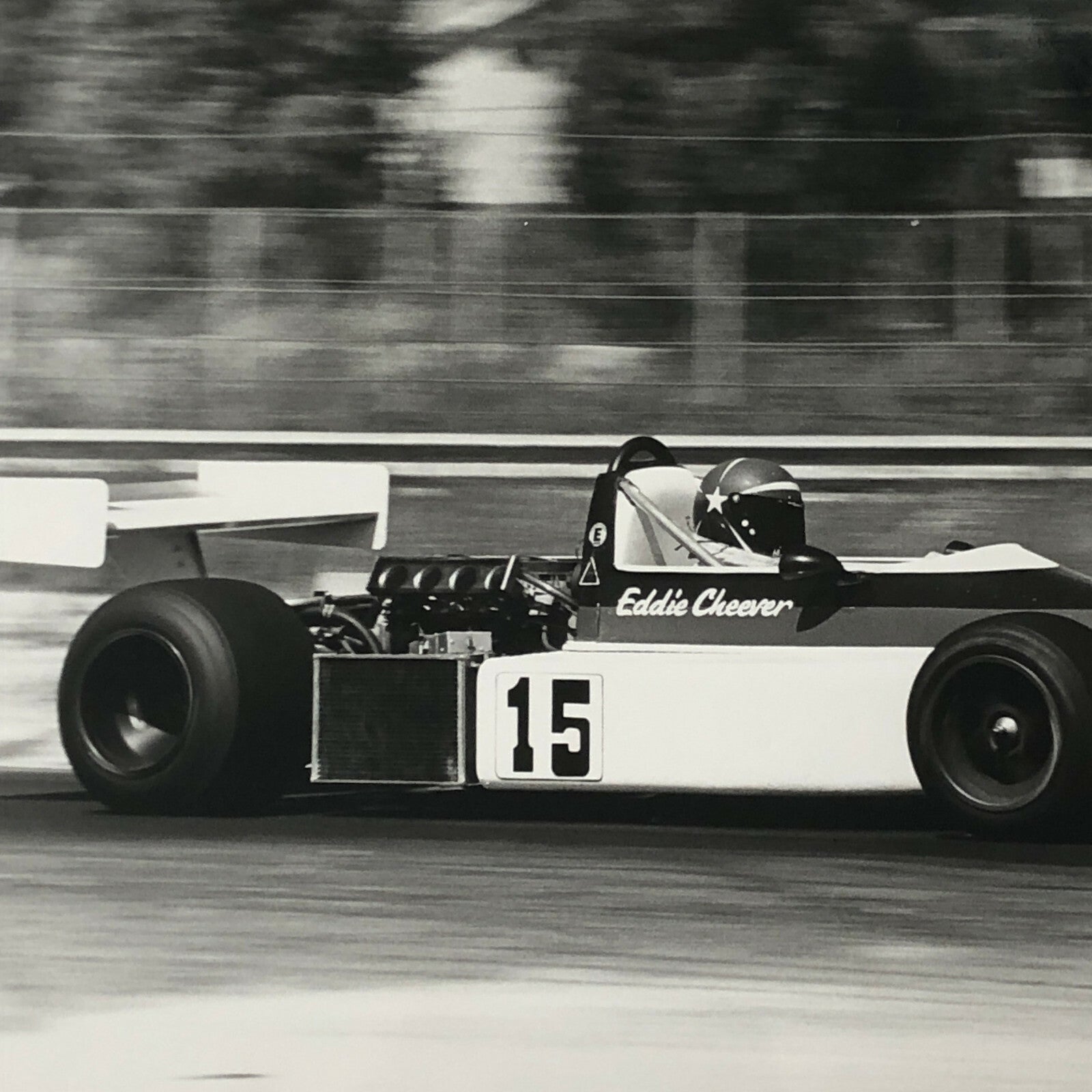 Vintage 1976 Formula 2 F2 Pergusa Grand Prix Racing Photo Photograph Cheever