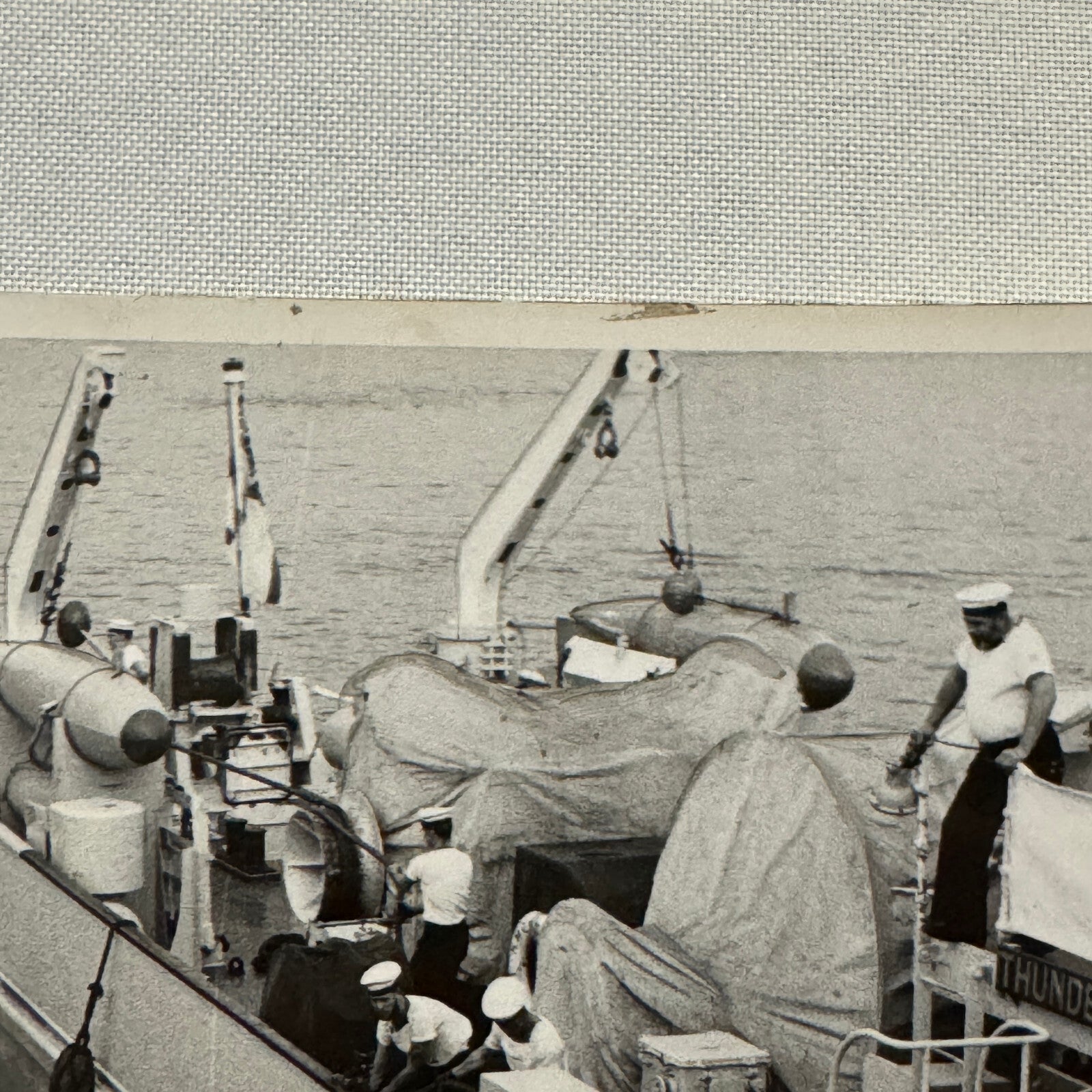 Military Ship Photo Photograph Boat HMCS Thunder Royal Canadian Navy Vintage