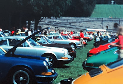 Porsche 911 Car Show 35mm Photo Slide Vintage 1981