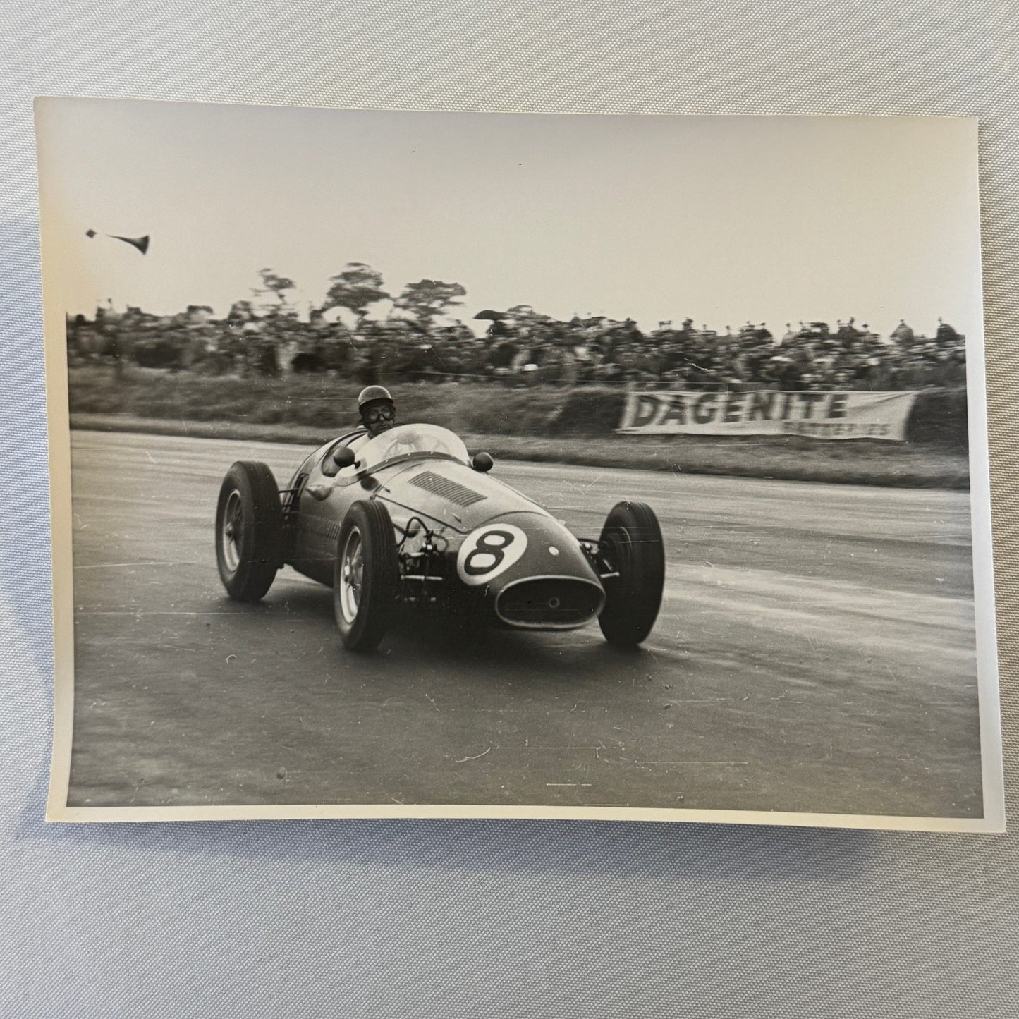 Vintage Racing Photo Photograph 1954 British Grand Prix Maserati 250F Wharton