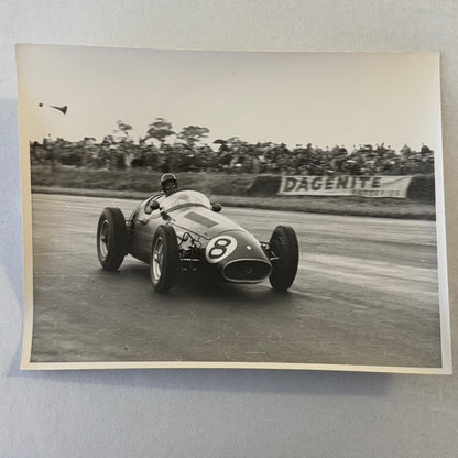 Vintage Racing Photo Photograph 1954 British Grand Prix Maserati 250F Wharton