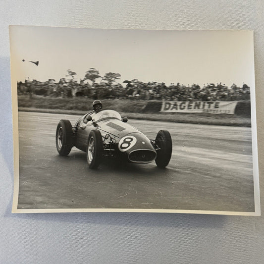 Vintage Racing Photo Photograph 1954 British Grand Prix Maserati 250F Wharton