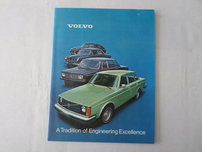 1975 Volvo Press Kit Brochure w/ Photos 164 240 Series Sedan Station Wagon 