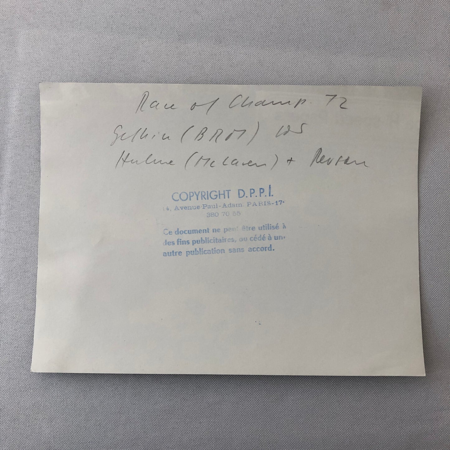 Vintage Racing Photo Photograph Peter Gethin BRM McLaren Denny Hulme 1972