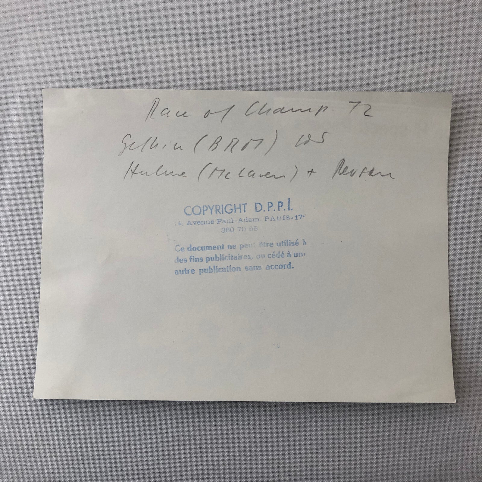 Vintage Racing Photo Photograph Peter Gethin BRM McLaren Denny Hulme 1972