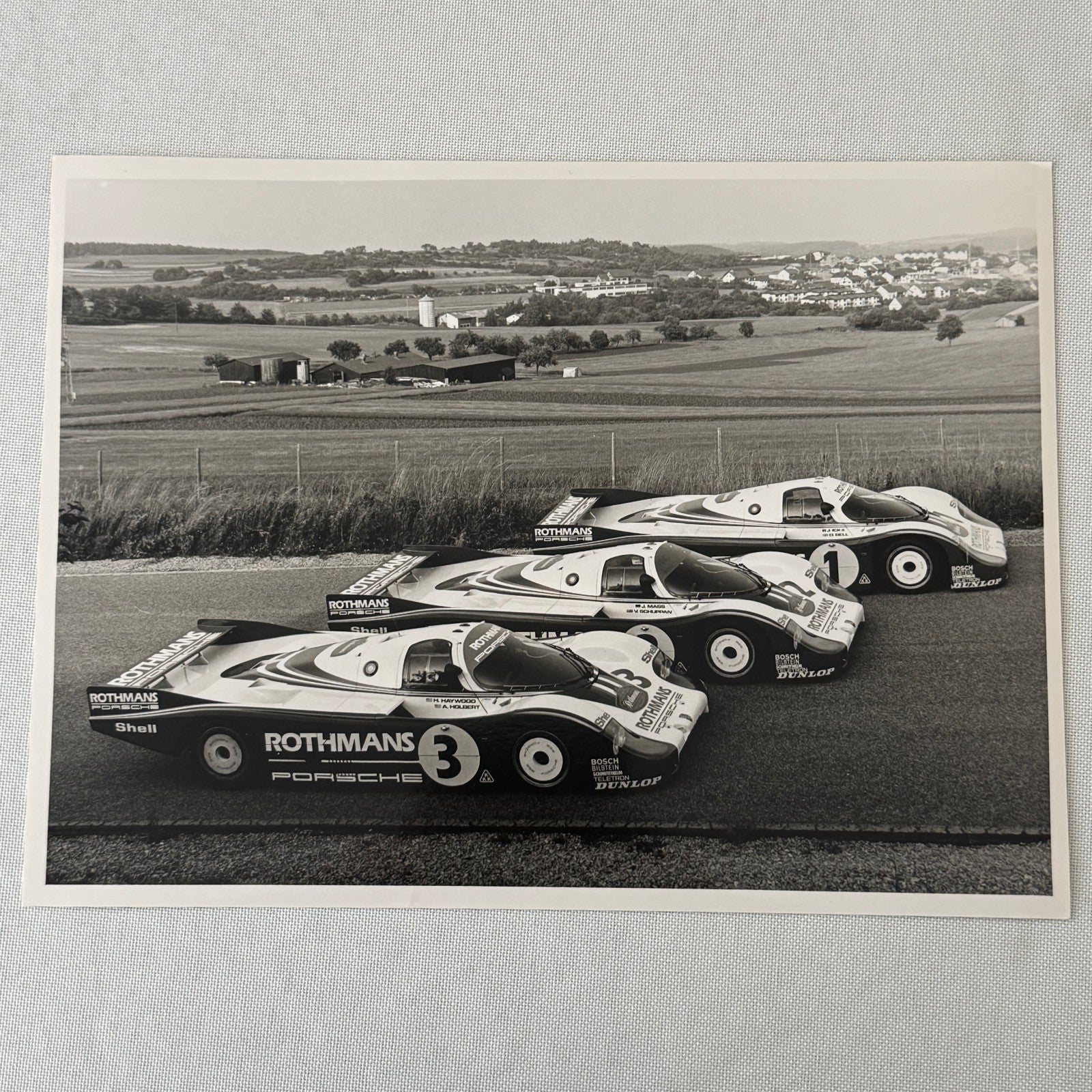 Porsche Rothmans Racing Race Car Photo Photograph Print Vintage Porsche 956 962