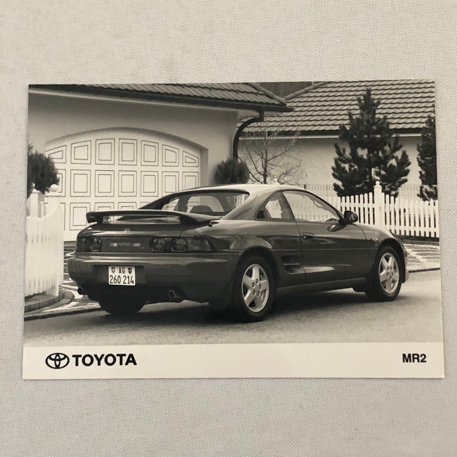 Vintage Toyota MR2 Car Factory Press Photo Photograph