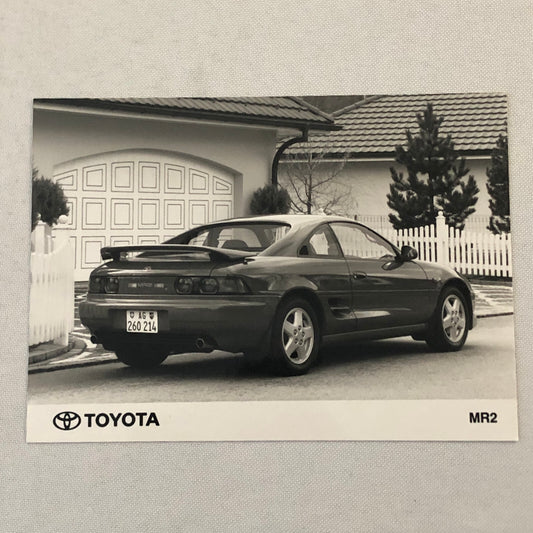 Vintage Toyota MR2 Car Factory Press Photo Photograph