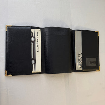 1988 Saab 900 Owners Manual Book Pouch Sedan Convertible Vintage Car SWEDISH