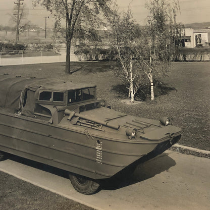 Vintage General Motors GM Duck Amphibious Military Truck Vehicle Press Photo