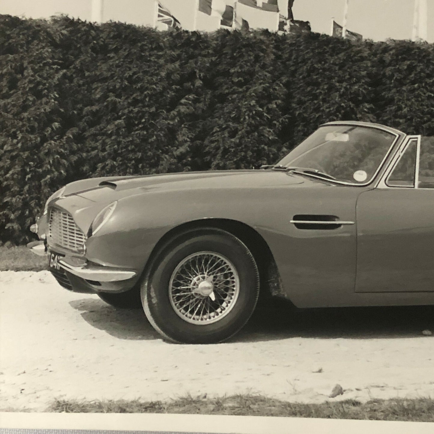 Vintage Aston Martin Convertible Car Photo Photograph Print