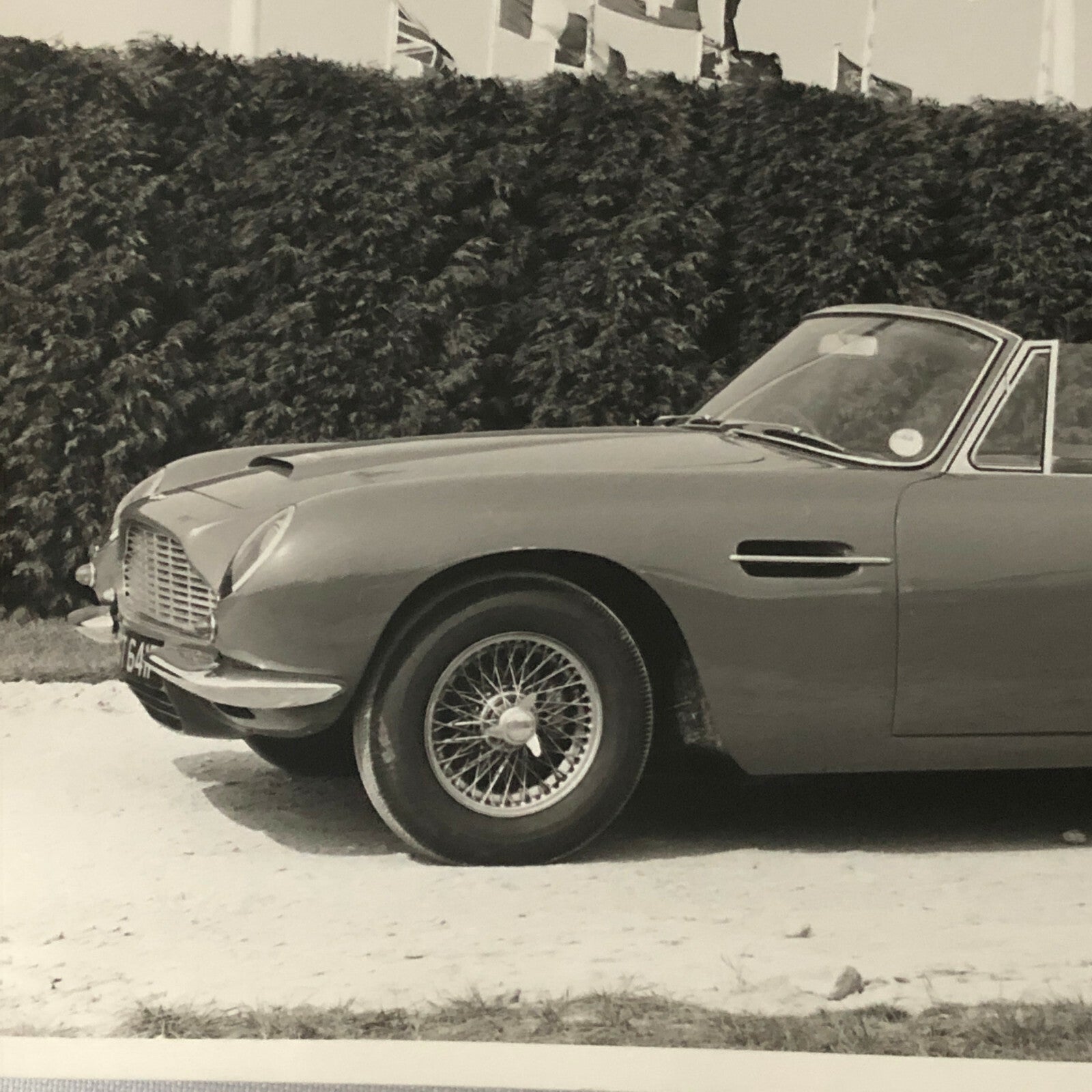Vintage Aston Martin Convertible Car Photo Photograph Print