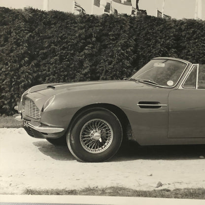 Vintage Aston Martin Convertible Car Photo Photograph Print