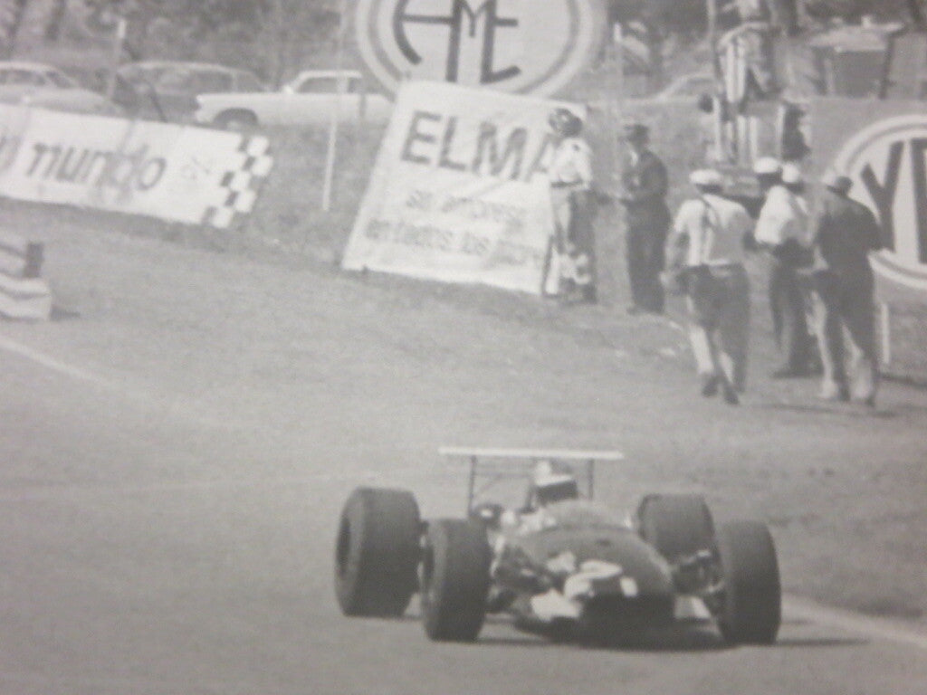 Vintage 1968 Car Racing Photo Photograph - Grand Prix Jochen Rindt +