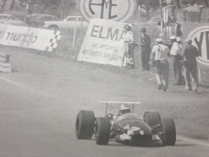 Vintage 1968 Car Racing Photo Photograph - Grand Prix Jochen Rindt +